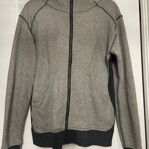 lululemon athletica Gray Full‑Zip Hoodie Sweater